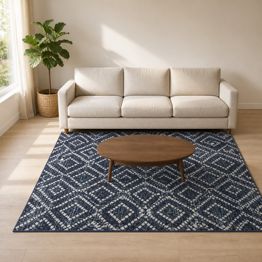Living room | the rug shown in a living room