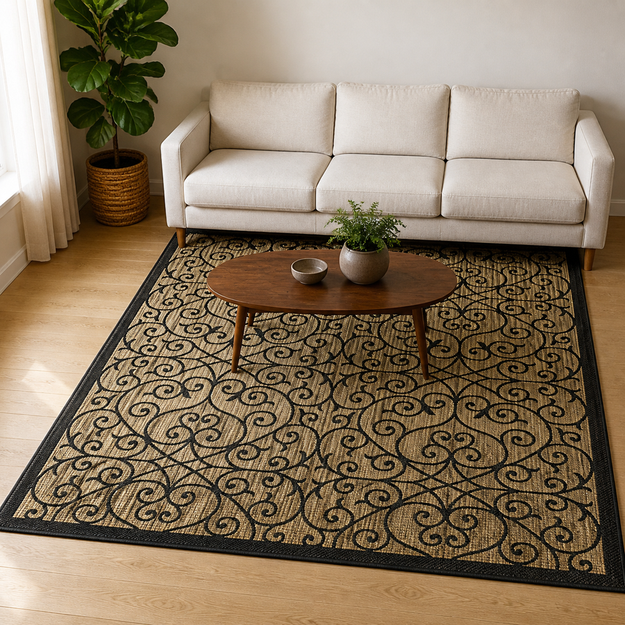 Living room | the rug shown in a living room