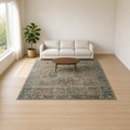 Weaver area rug in a living room