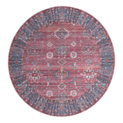 Round Area Rug, 10'6" x 10'6" with Geometric Pattern