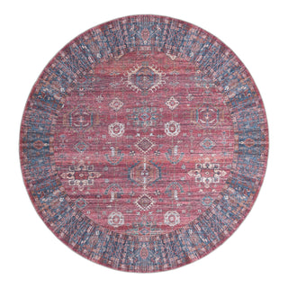 Round Area Rug, 10'6" x 10'6" with Geometric Pattern
