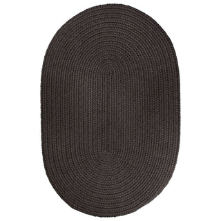 Round Area Rug, 8 Ft, Light Brown with Hand-Woven Synthetic Pile