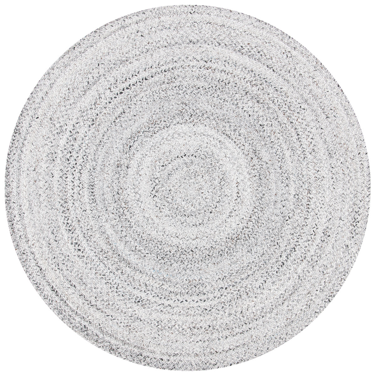 Round Area Rug, 9 Ft, Hand-Woven Polyester