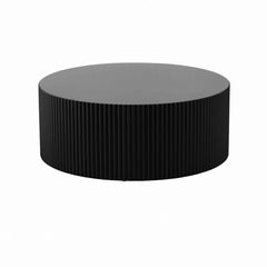 Round Coffee Table, 35.43 in W x 35.43 in D with Manufactured Wood