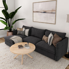 Round Coffee Table, 36 In Diameter, Solid Wood in Blonde