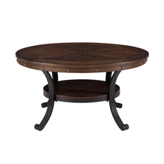 Round Coffee Table, 36 in Diameter with Ash Veneer Top and Steel Frame