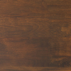 Round Coffee Table, 36-Inch, Solid Mango Wood with Drum Base