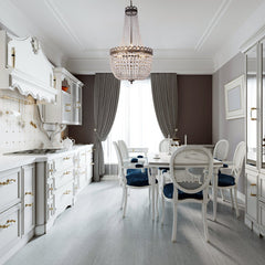 Round Crystal Chandelier with 9 Lights in Antique Bronze Finish