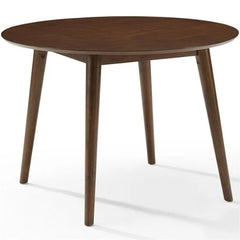 Round Dining Table, Seats 4, Rubberwood with Tapered Legs
