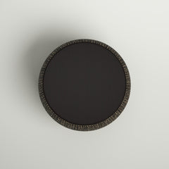 Round Lift-Top Coffee Table with Storage in Solid Wood and Wicker