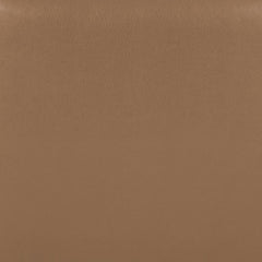 Round Ottoman in Faux Leather with Brown Legs
