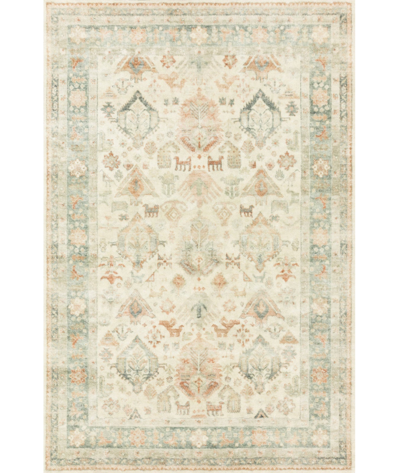Full rug | the whole rug flat, showing all four edges, no furniture