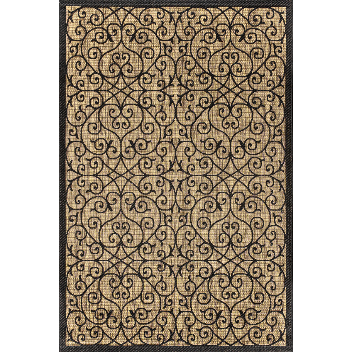 Full rug | the whole rug flat on a plain backdrop, no furniture