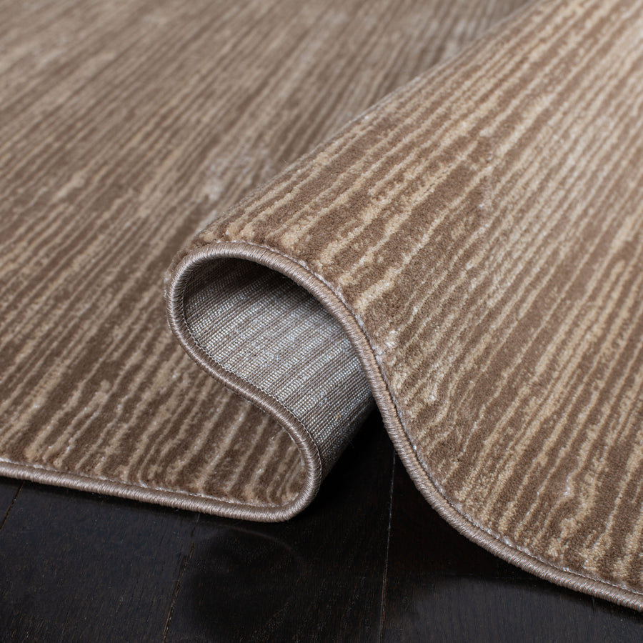 Folded corner | one corner turned back to show the pile and backing