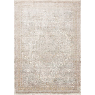 Runner Area Rug, 2'8" x 10', Beige Viscose with Fringe