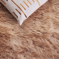 Runner Rug, 2 Ft x 6 Ft, Natural Beige Sheepskin