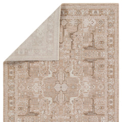 Runner Rug, 3 Ft x 12 Ft, Beige and Cream with Fringe