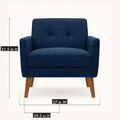 Dimensions | armchair diagram showing 37 inch width, 29.5 inch depth, and 31.5 inch height