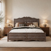 Grevane Scatness Solid Wood Platform Bed