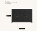 Interior dimensions | cabinet interior diagram behind the closed doors, 24.5 inches wide and 22 inches high, four adjustable shelves