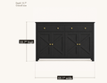 Dimensions | overall size diagram, 55.1 inches wide and 35.7 inches high, 15.7 inches deep