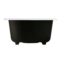 Self-Rimming Kitchen Sink, Towne, Cast Iron Single Bowl in White