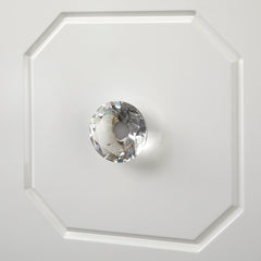 Server Cabinet with 2 Hexagonal Doors in Glossy White