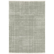 Shag Area Rug, 100% Polyester with Gray and Ivory Pattern