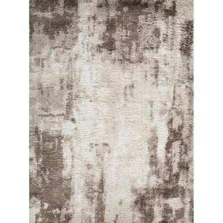 Shag Area Rug, 12'2" x 15'2" in Brown and Beige