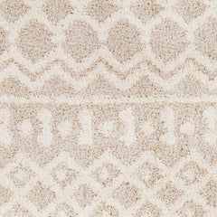 Shag Area Rug, 94.49 x 122.05 in, Cream/Beige