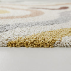 Shag Area Rug, 7'10" x 10', Cream Polypropylene