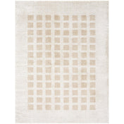 Shag Area Rug, 7 Ft 10 In x 10 Ft, Light Beige