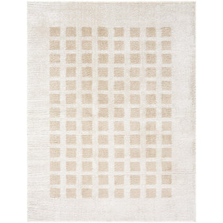 Shag Area Rug, 7 Ft 10 In x 10 Ft, Light Beige