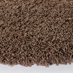 Shag Area Rug, 8 ft x 10 ft in Taupe Polypropylene