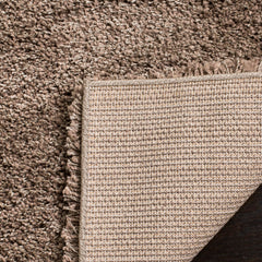 Shag Area Rug, 8 ft x 10 ft in Taupe Polypropylene
