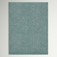 Shag Area Rug, 9 x 12 ft, Slate Blue with Polypropylene