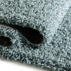Shag Area Rug, 9 x 12 ft, Slate Blue with Polypropylene