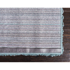 Shag Area Rug, 9 x 12 ft, Slate Blue with Polypropylene