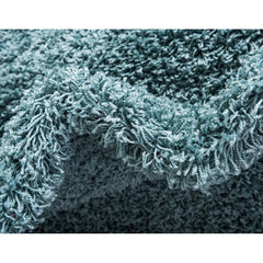 Shag Area Rug, 9 x 12 ft, Slate Blue with Polypropylene