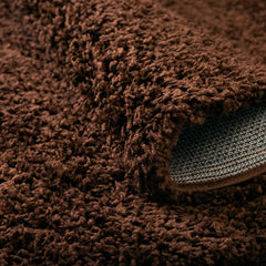 Shag Area Rug, 9' x 12' Rectangle in Brown