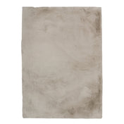 Shag Area Rug, Hand Tufted Polyester in Gray