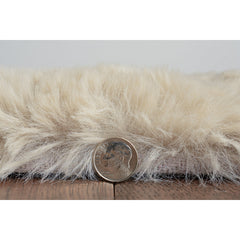 Shag Area Rug, Hand Tufted Polyester in Gray