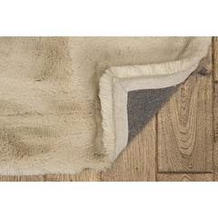 Shag Area Rug, Hand Tufted Polyester in Gray