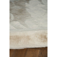 Shag Area Rug, Hand Tufted Polyester in Gray