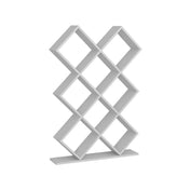 Shelving Unit, 8 Shelf Tiers, Manufactured Wood, White