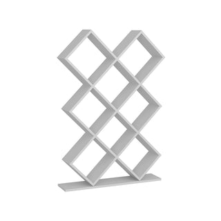 Shelving Unit, 8 Shelf Tiers, Manufactured Wood, White