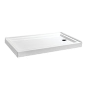 Shower Base, Aruba, 60 x 32 Inch Double Threshold in Glossy White