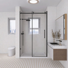 Shower Base, Boracay, Single Threshold with Center Drain in Glossy White