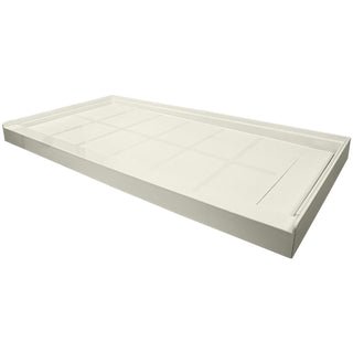 Shower Base, Linear, Single Threshold, Alcove, Right Drain, 48 x 36 In