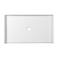 Shower Base, Madura, Single Threshold with Center Drain in Glossy White